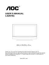 Envision Peripherals L42H761 User manual