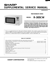 Sharp R-308CW Owner's manual