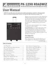 Acesonic PK-1290 User manual