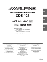 Alpine CDE-102 Owner's manual