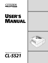 Citizen CL-S531 User manual