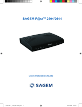 Sagem F@st 2600 User guide