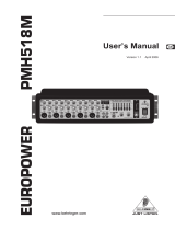 Behringer Power Mixer User manual