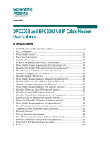 Cisco EPC2203 User manual