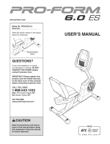 NordicTrack 6.0 User manual