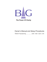 Bg 520I Owner's manual