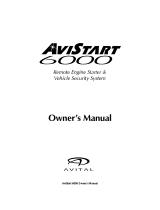 Avital 6000 Owner's manual