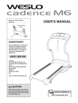 Weslo Cadence M6 Elliptical User manual