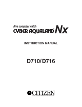 Citizen Cyber Aqualand NX D716 Owner's manual