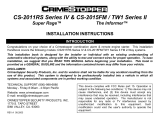 CrimeStopper CS-2011RS SERIES IV User manual