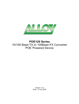 Alloy Computer Products POE120 Series User manual