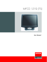 Barco MFCD 1219 (TS) User manual