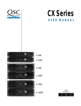 QSC CX series User manual