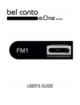 Bel Canto Design FM1 Tuner User guide