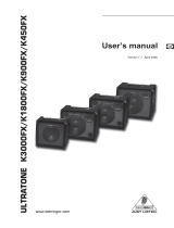 Behringer Ultratone K3000FX User manual