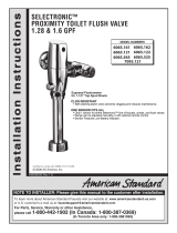 American Standard SELECTRONIC 7095.121 Installation guide