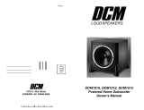 DCM Speakers DCM1212 User manual