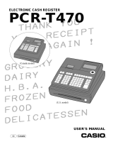 Casio PCR-T470 User manual