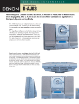 Denon D-AJ03 User manual