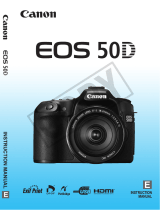 Canon 50D w/ 18-55mm & 75-300mm  24GB - EOS 50D SLR Digital Camera User manual