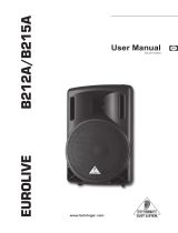 Behringer Eurolive B215A User manual