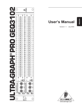 Behringer GEQ3102 User manual