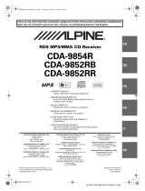 Alpine cda 9852 r Owner's manual
