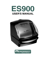 Acroprint ES900 Atomic Time Recorder User manual