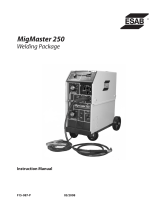 ESAB MigMaster 250 Welding Package User manual