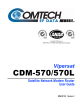 Comtech EF Data Vipersat CDM-570 User manual