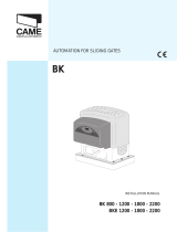 CAME BK 1200 Installation guide