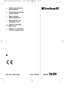 EINHELL BG-ET 2620 Owner's manual