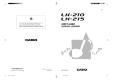 Casio LK-210 User manual