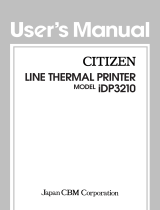 Citizen iDP-3210 User manual