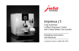 Capresso Impressa J5 User manual