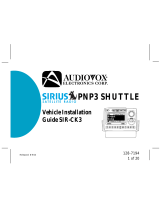Audiovox Shuttle Boom Box SIR-BB3 User manual
