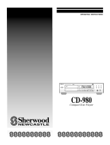 Sherwood CD-980 Operating instructions