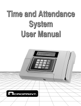 Acroprint Time and Attendance System User manual