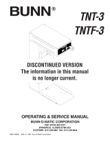 Bunn TNT-3 User manual