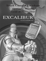EXCALIBUR ELECTRONICS TOUCH CHESS & CHECKERS 404-2 User manual