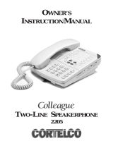 Cortelco Colleague 2205 User manual