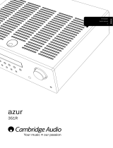 Cambridge Audio Azur 351R User manual