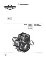 Briggs & Stratton 210000 Series Owner's manual