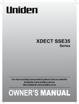Uniden XDECT SSE35 Series Owner's manual