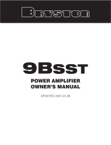 Bryston 9BSST, 9BSST-THX User manual