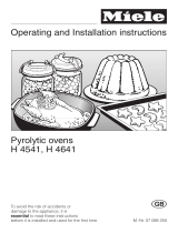 Miele H 4541 Pyrolytic User manual
