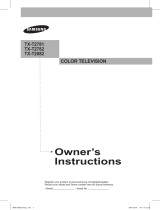 Samsung TX-T2782 User manual