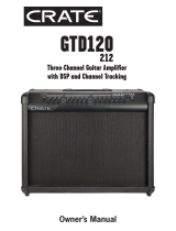 Crate Amplifiers GUITAR AMPLIFIER GTD120212 User manual