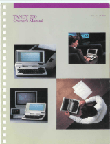 Tandy 200 Owner's manual