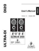 Behringer DI20 Owner's manual